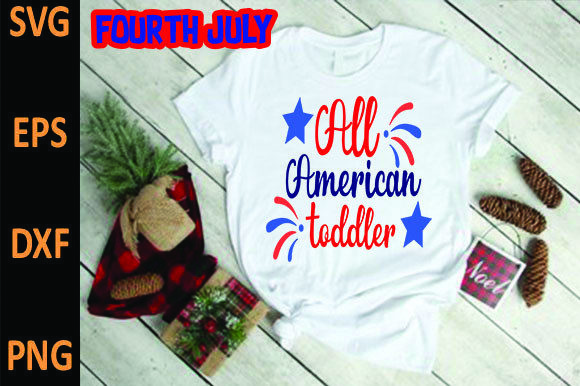 All American Toddler Graphics and T-Shirt Designs