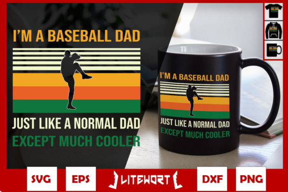 Baseball Normal Dad Except Much Cooler Graphics & Crafts