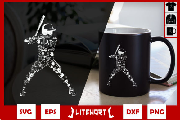 Baseball Player Baseball Doodle Graphics and Crafts