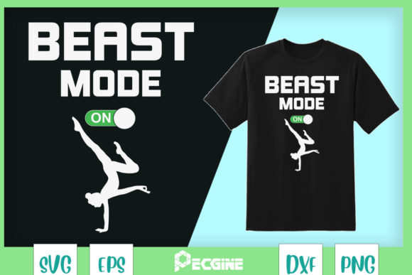 Beast Mode on Yoga Graphics and T-Shirt Designs