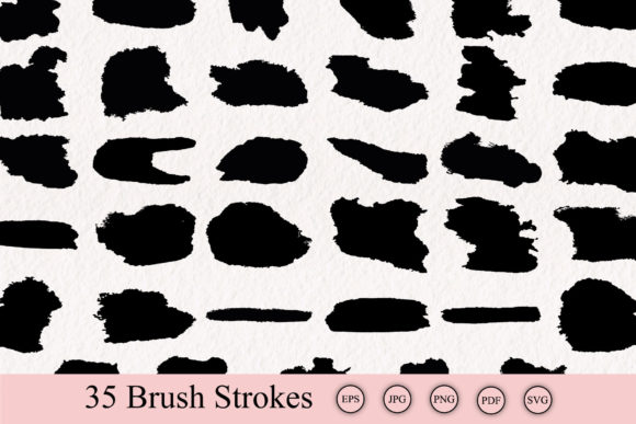 Brush Black Strokes Bundle: Graphics and Textures for Creative Design