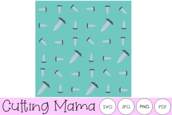 Sky Blue Screw Seamless Pattern Graphics