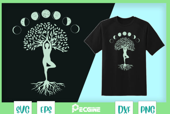 Tree of Life Phases of the Moon Graphics