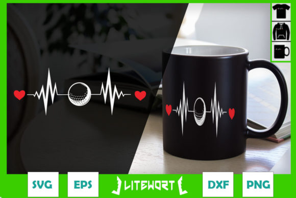 Vintage Disc Golf Retro Heartbeat Graphics and Crafts